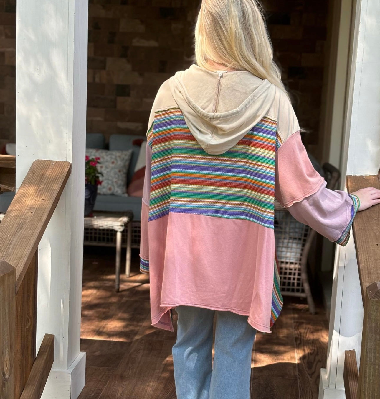 Easel mauve hoodie