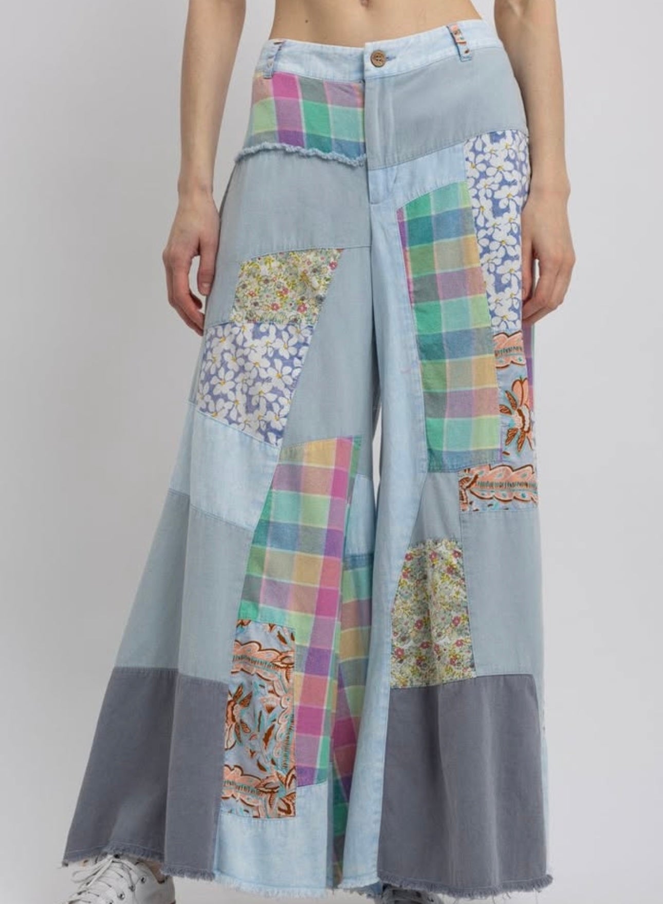 Blue Vleevt patch pants