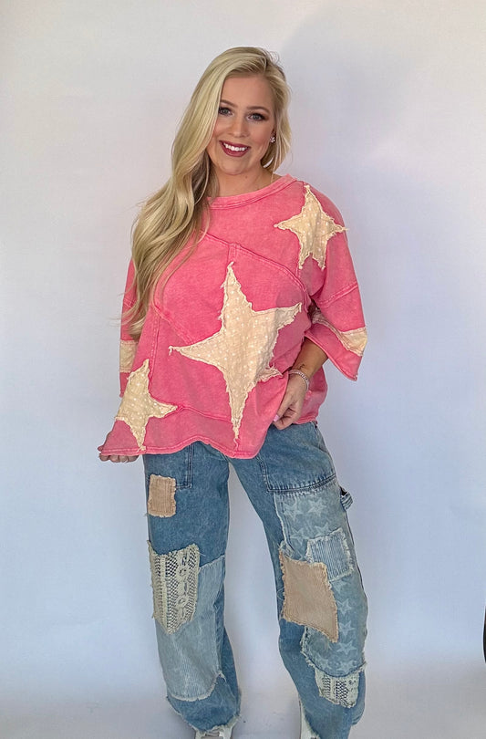 Oli and Hali mineral wash star top