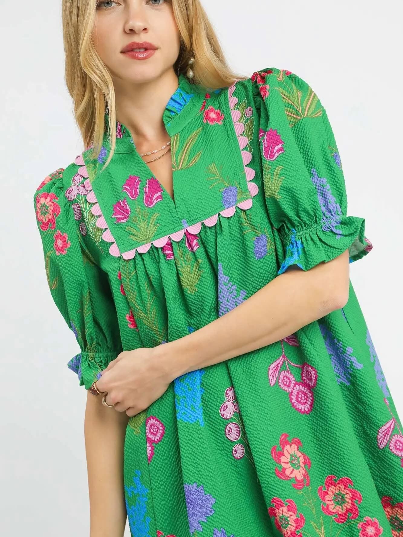 Umgee textured floral dresses