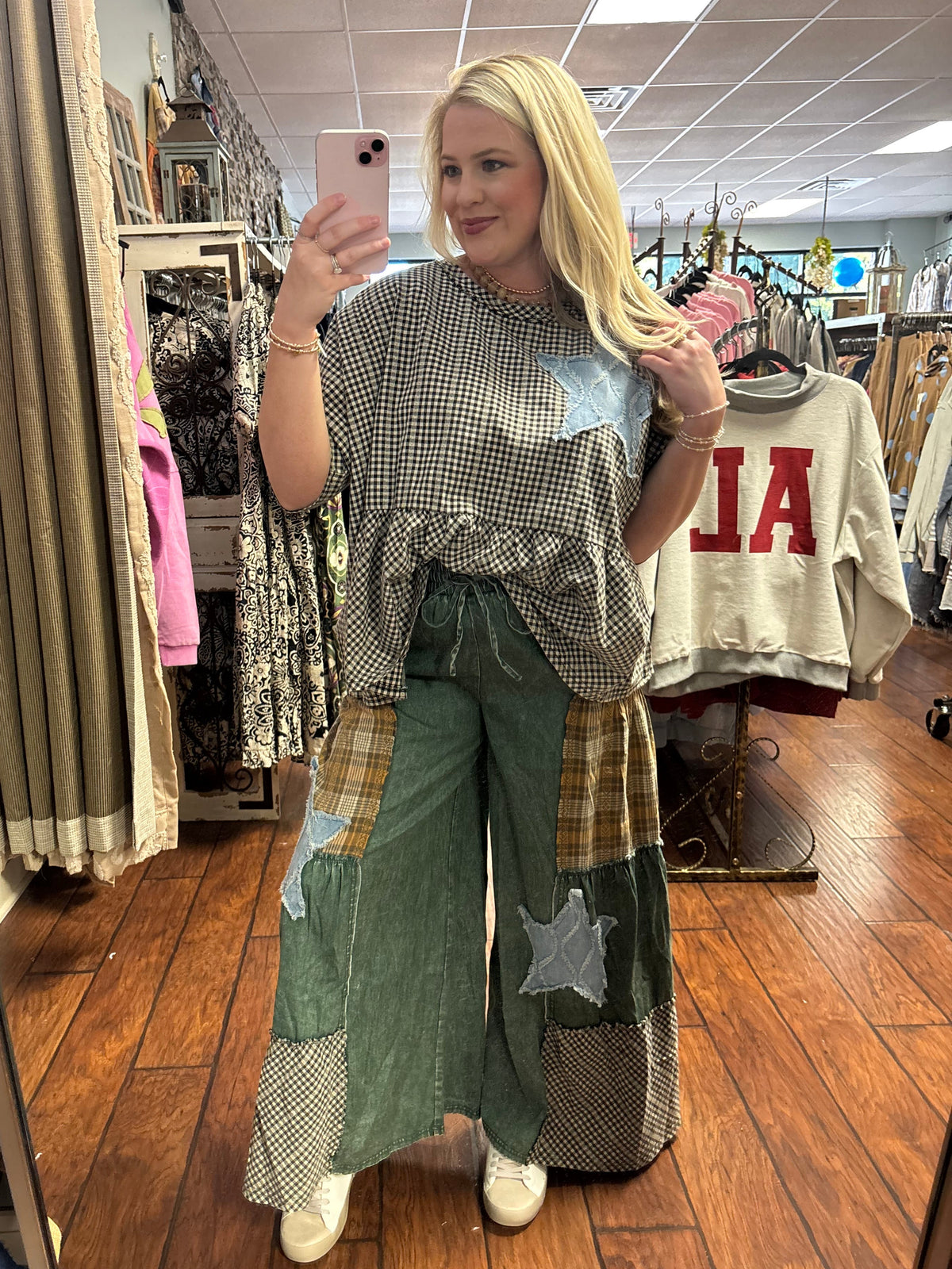 EASEL STAR PATCH FEATURED WASHED SET