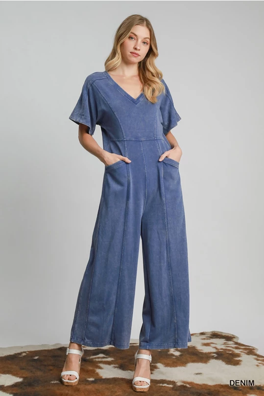 Umgee denim knit jumper