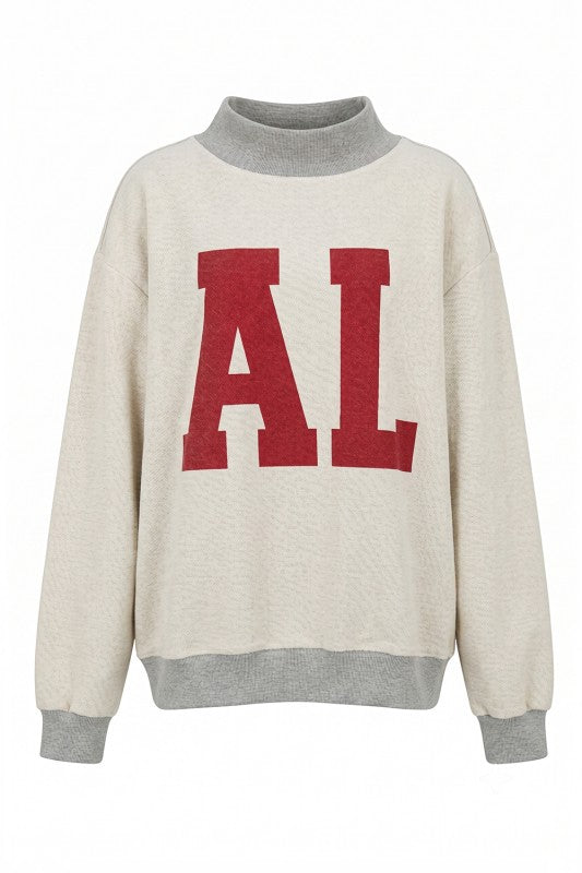 Alabama reversible mock neck sweatshirt Bucketlist
