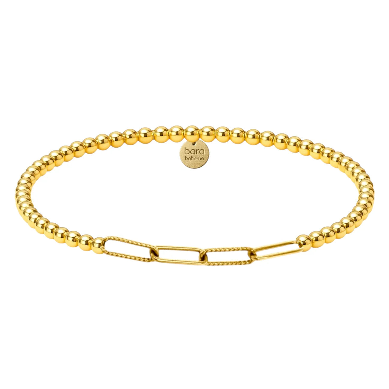 SOPHIE PAPERCLIP | GOLD FILLED BEADED BRACELET