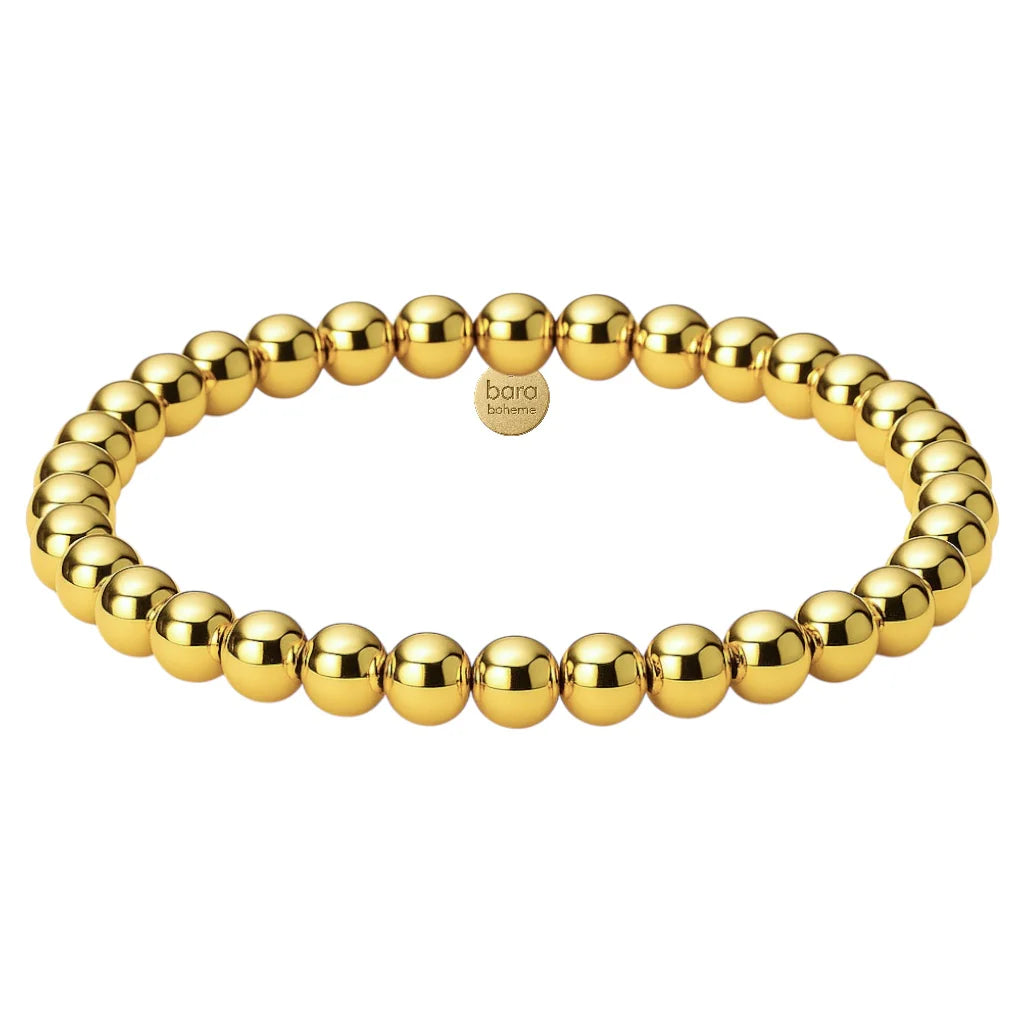 CLASSIC 6MM | GOLD FILLED BEADED BRACELET