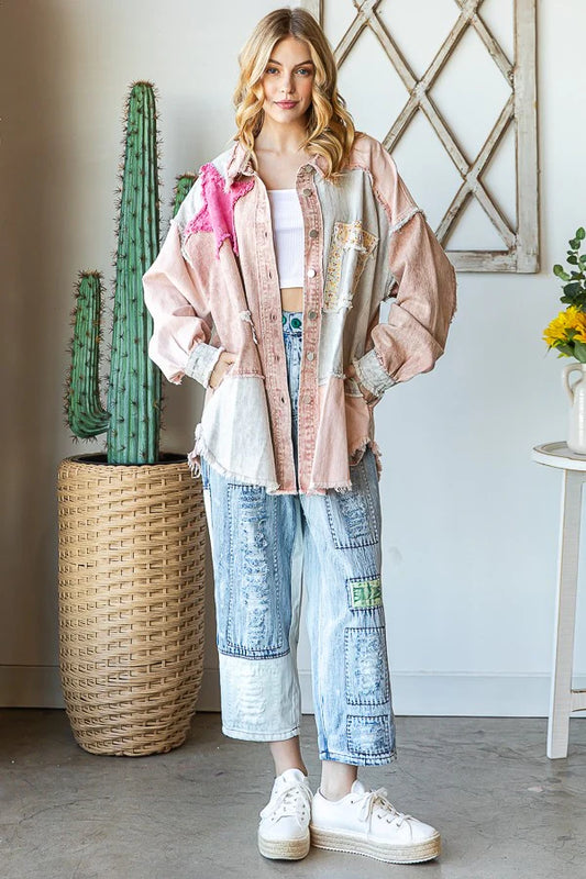 Oli and Hali peace & stars jacket