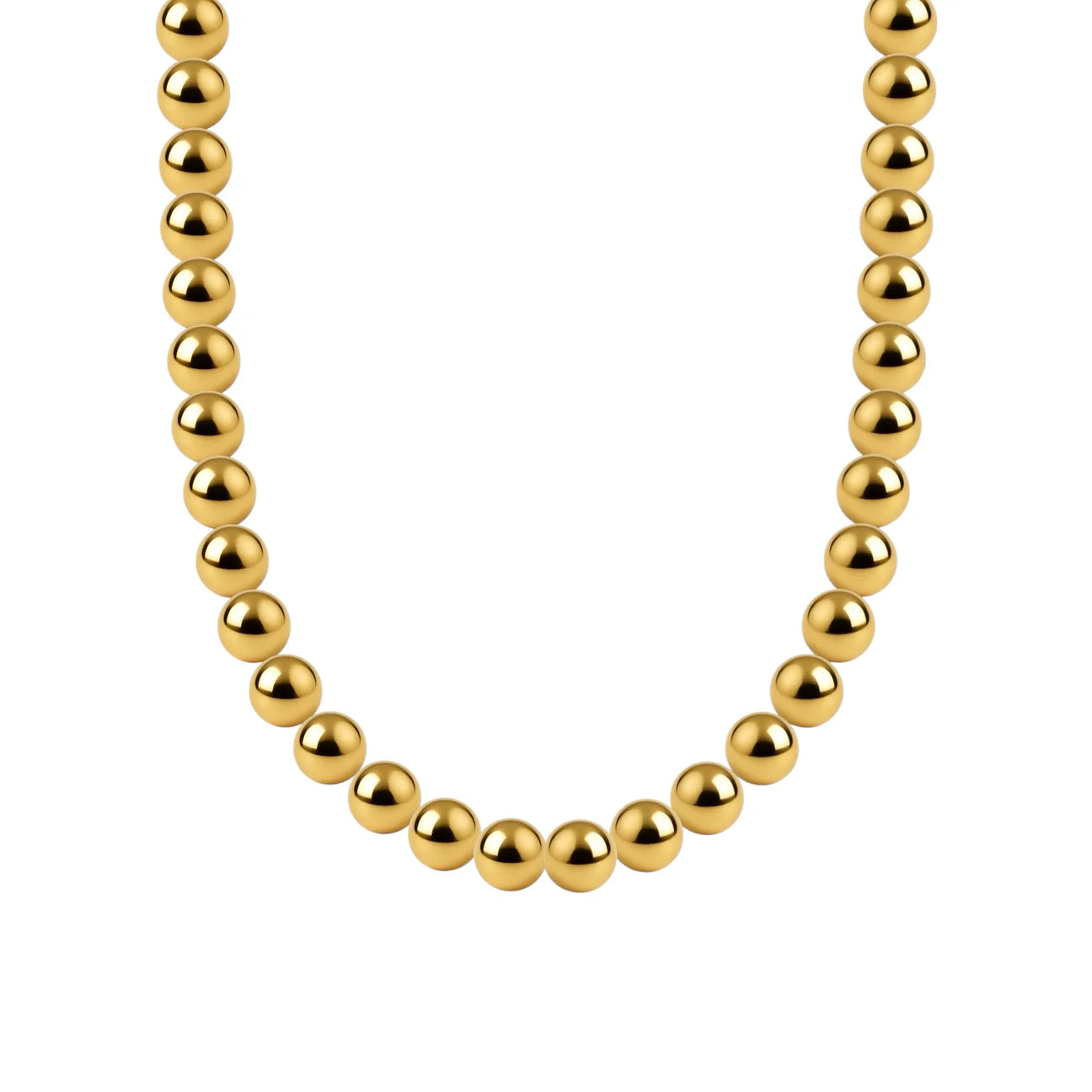 CLASSIC 5MM | GOLD FILLED BEADED NECKLACE