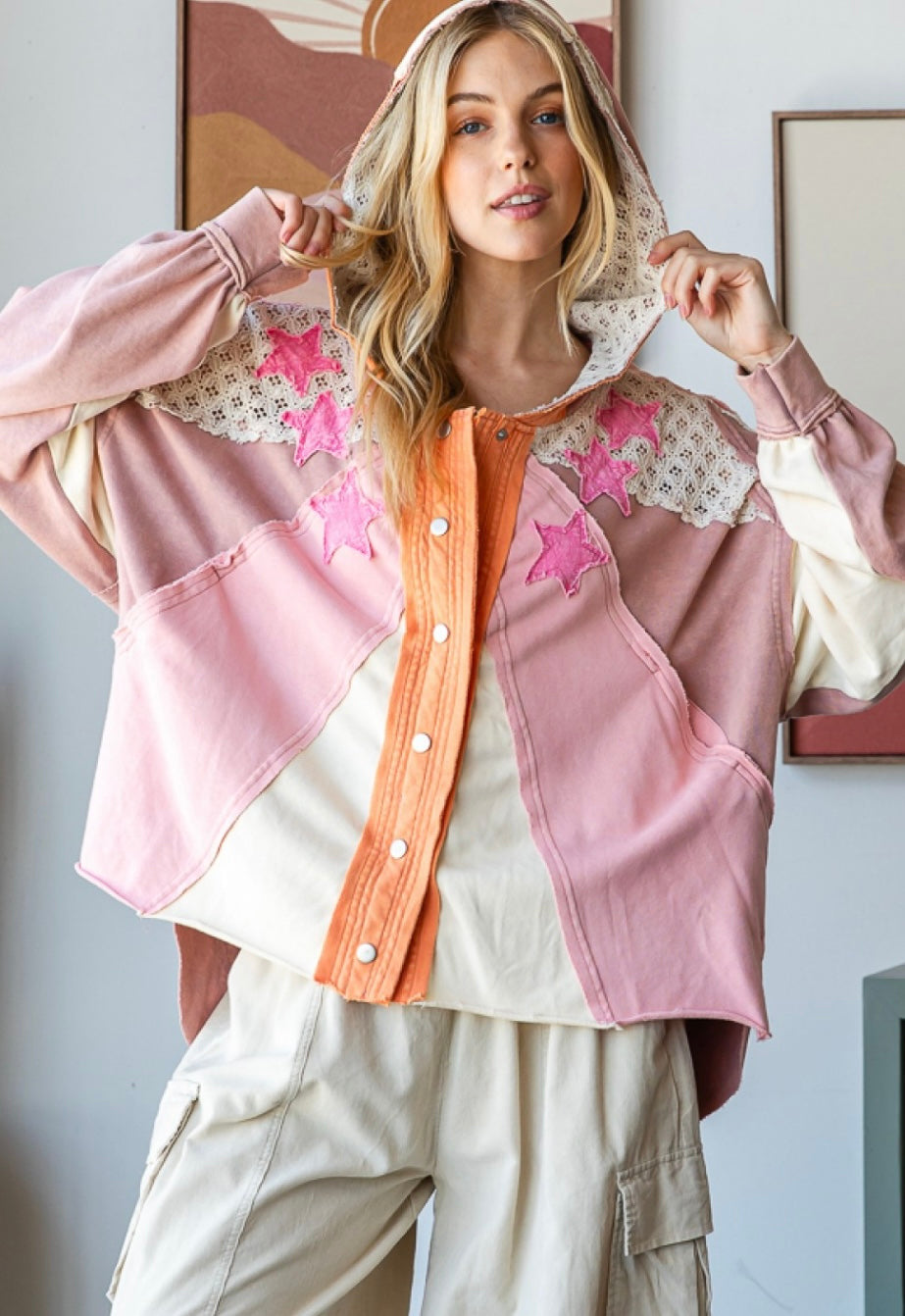 Oli and Hali washed star jackets