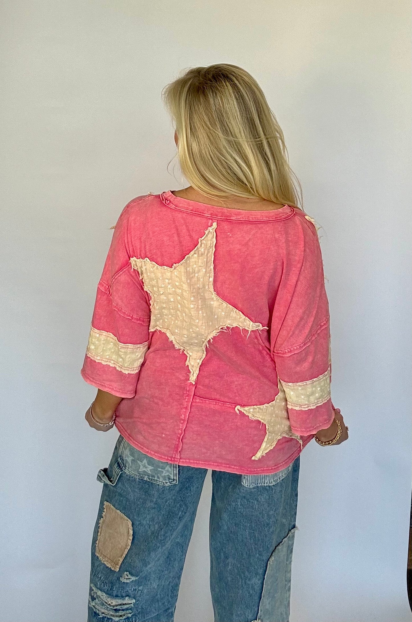 Oli and Hali mineral wash star top