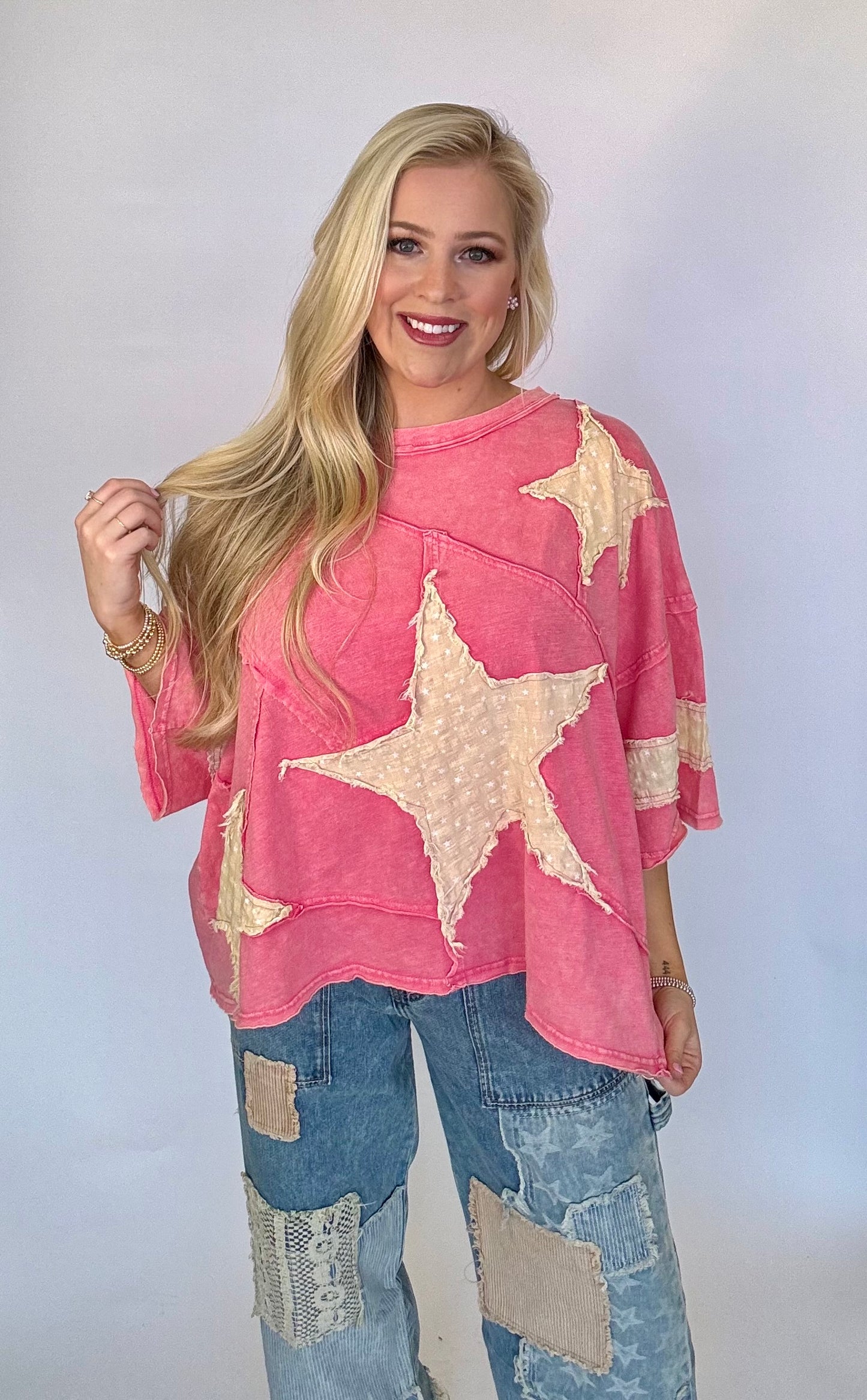 Oli and Hali mineral wash star top