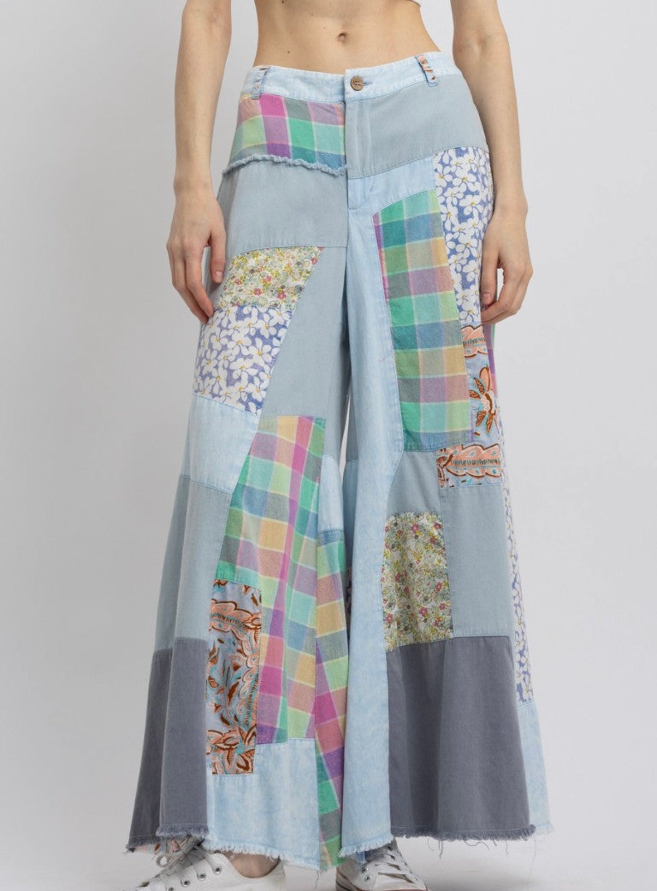 Blue Vleevt patch pants