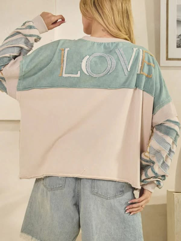 Oli and Hali love mineral wash sweatshirt