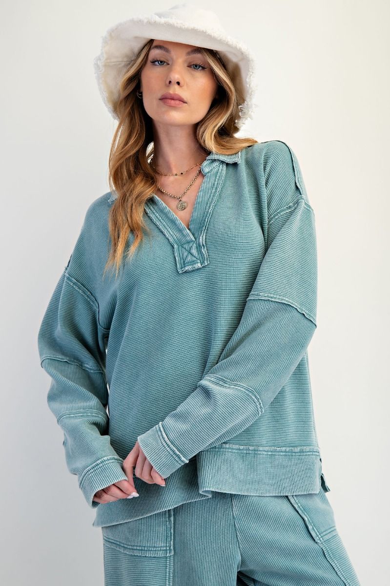 Easel mineral wash ribbed sets