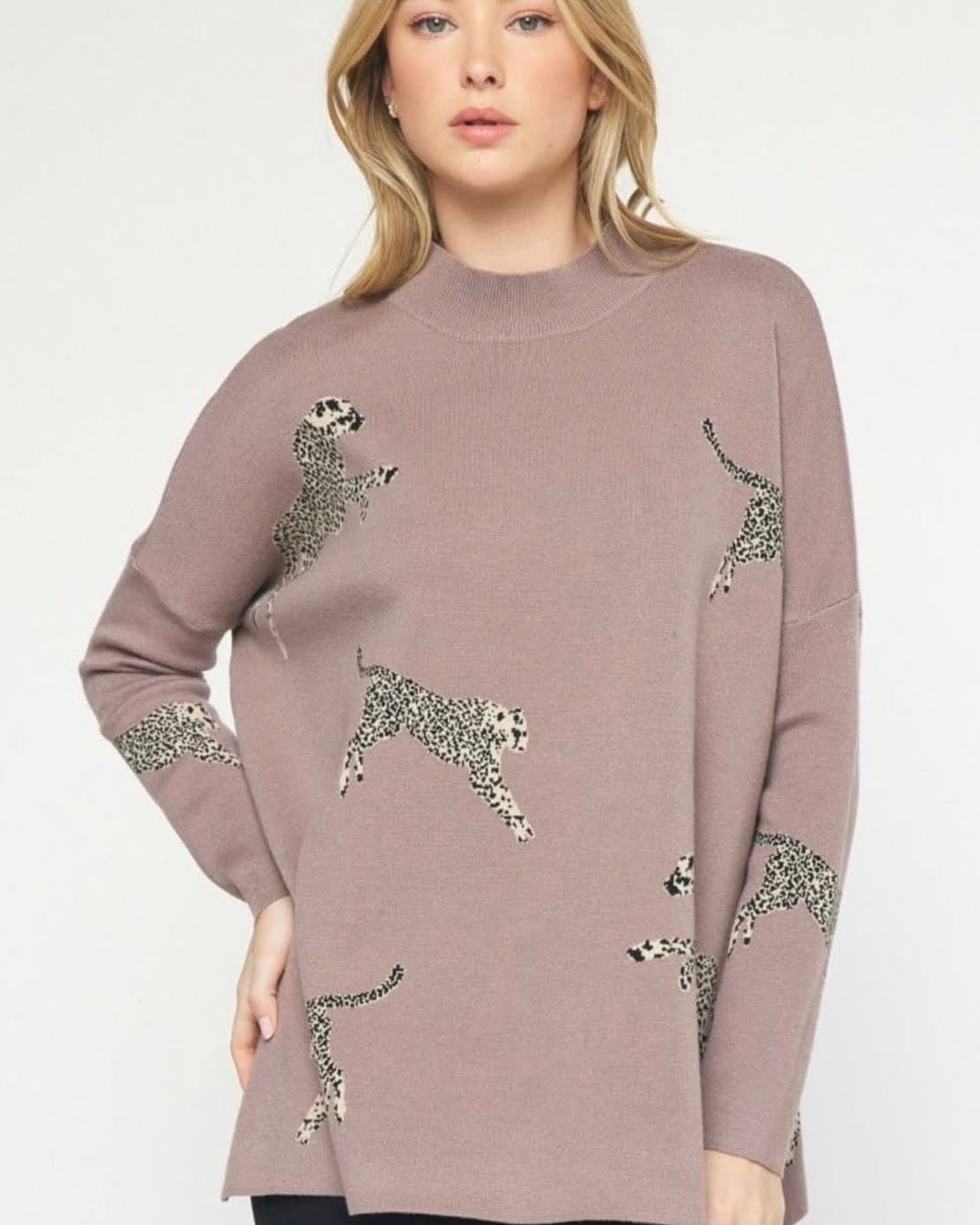 BLACK FRIDAY DEAL!!! Entro cheetah run wild sweater