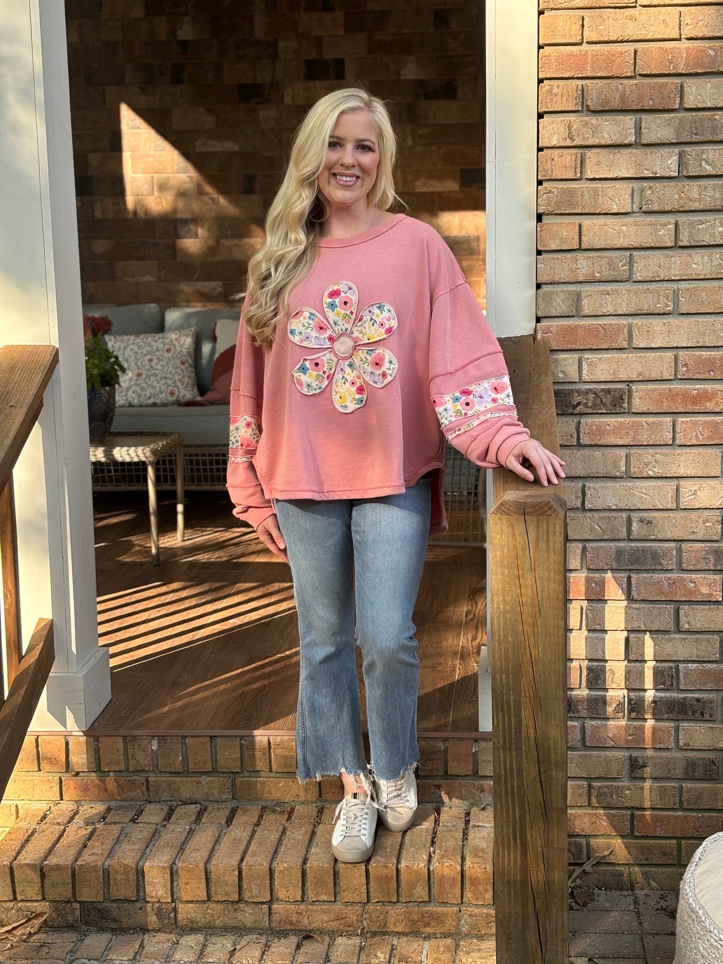 Sage & Fig patchwork oversized pullovers