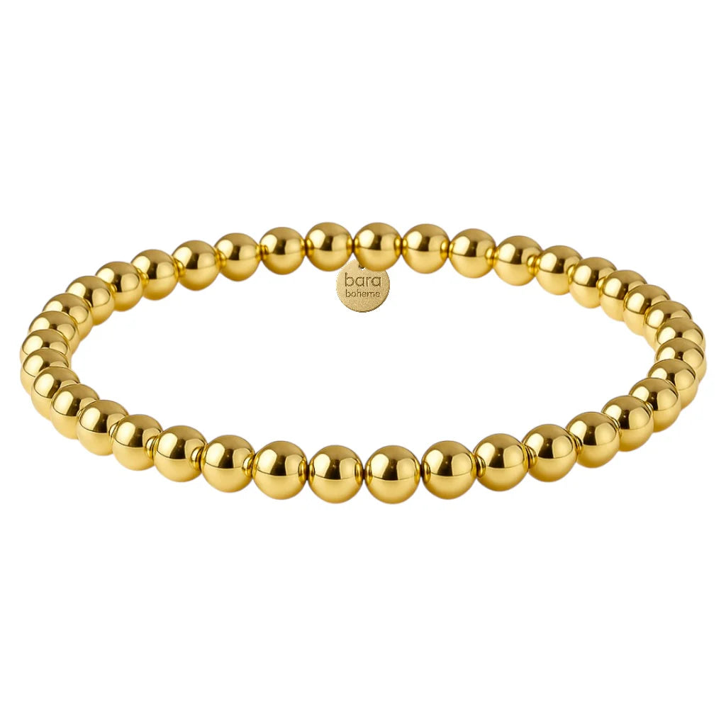 CLASSIC 5MM | GOLD FILLED BEADED BRACELET