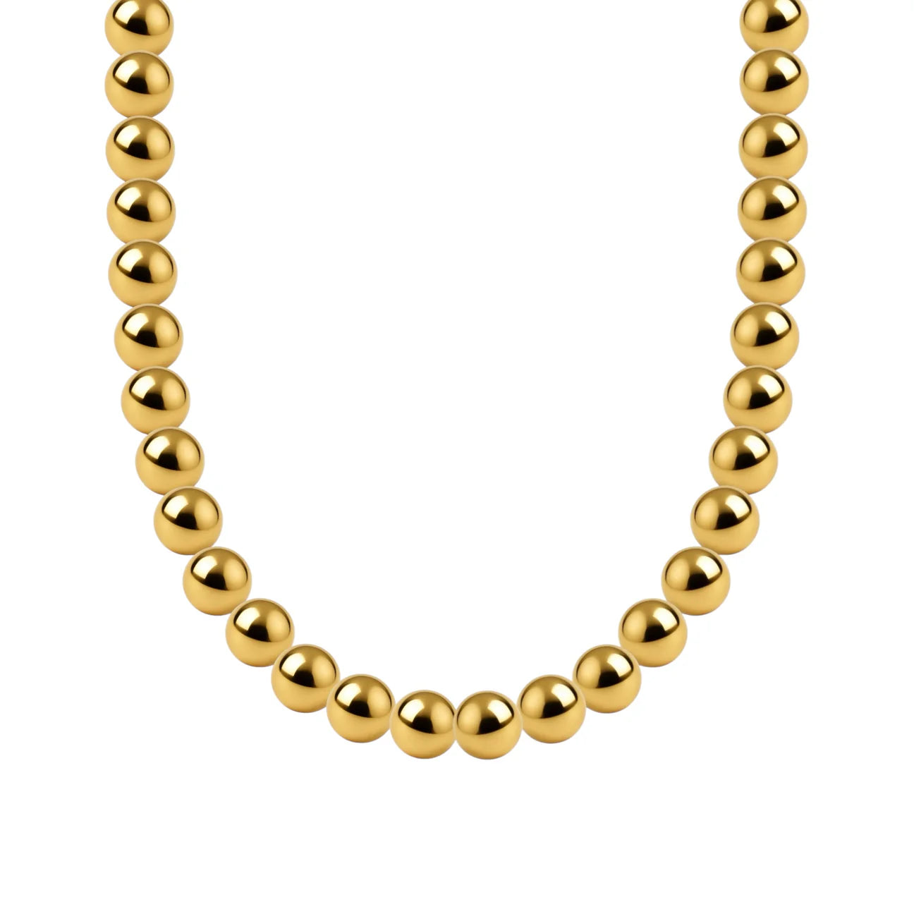 CLASSIC 7MM | GOLD FILLED BEADED NECKLACE