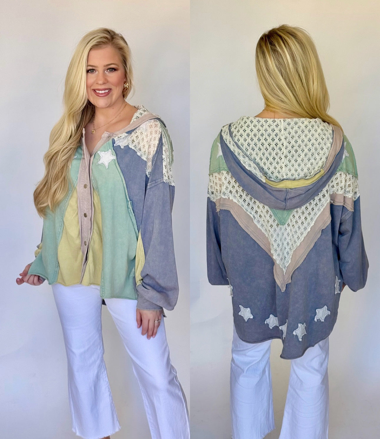 Oli and Hali washed star jackets