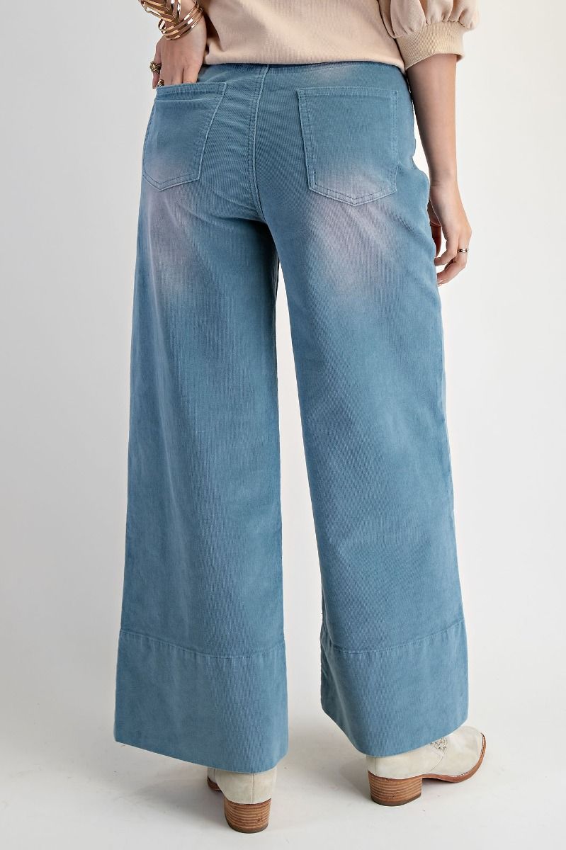 Easel corduroy wide leg pants