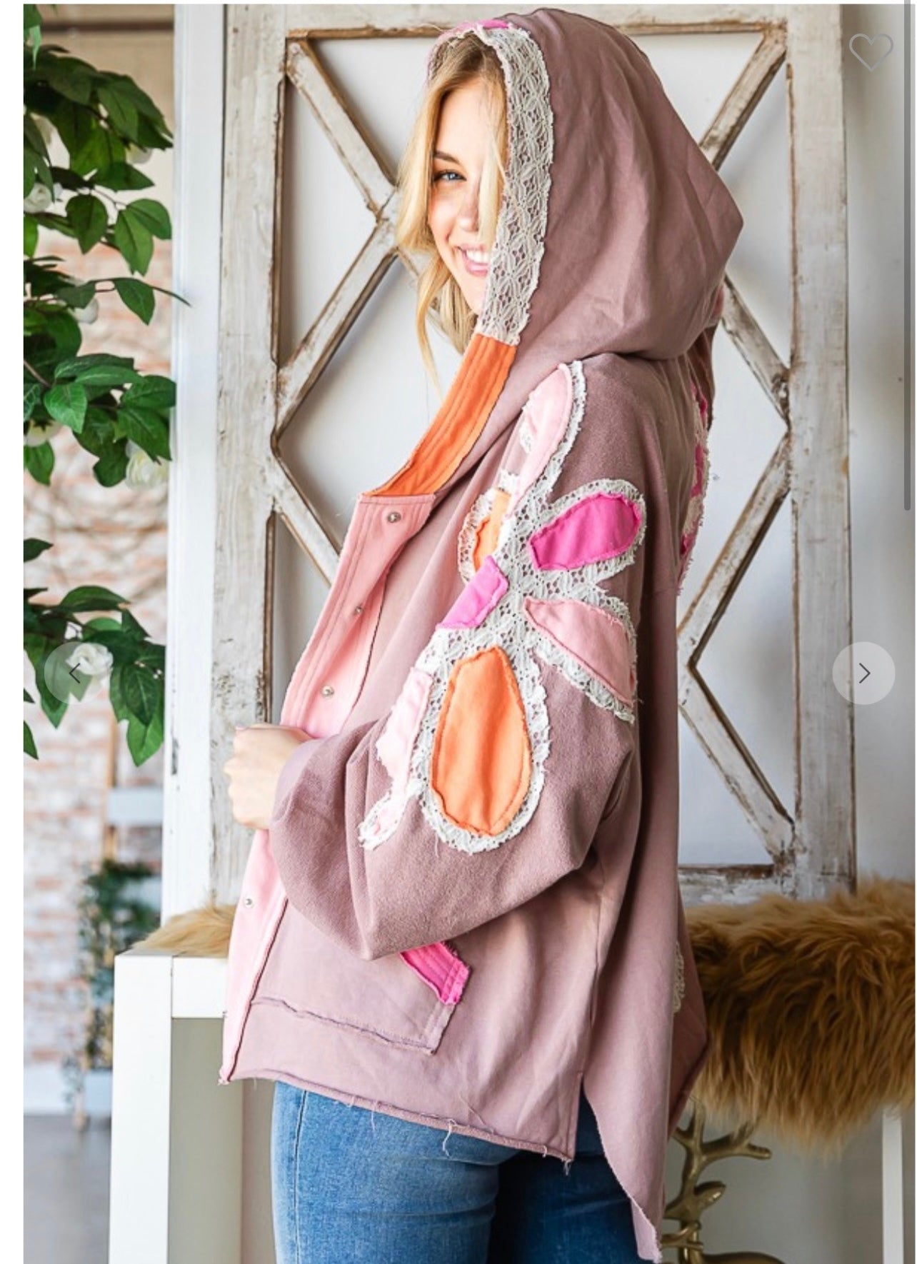 Oli & Hali daisy jacket pink
