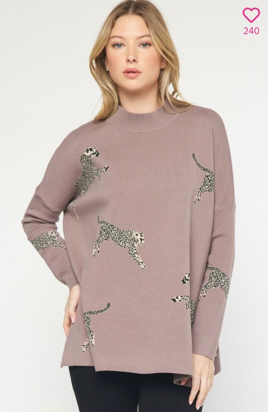 Entro cheetah sweaters