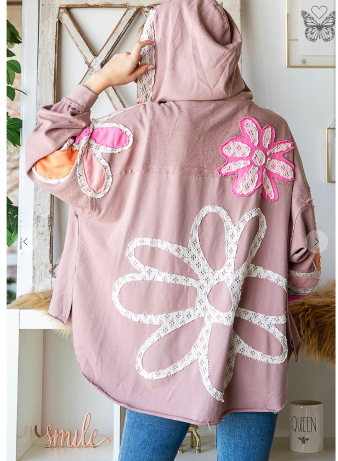 Oli & Hali daisy jacket pink
