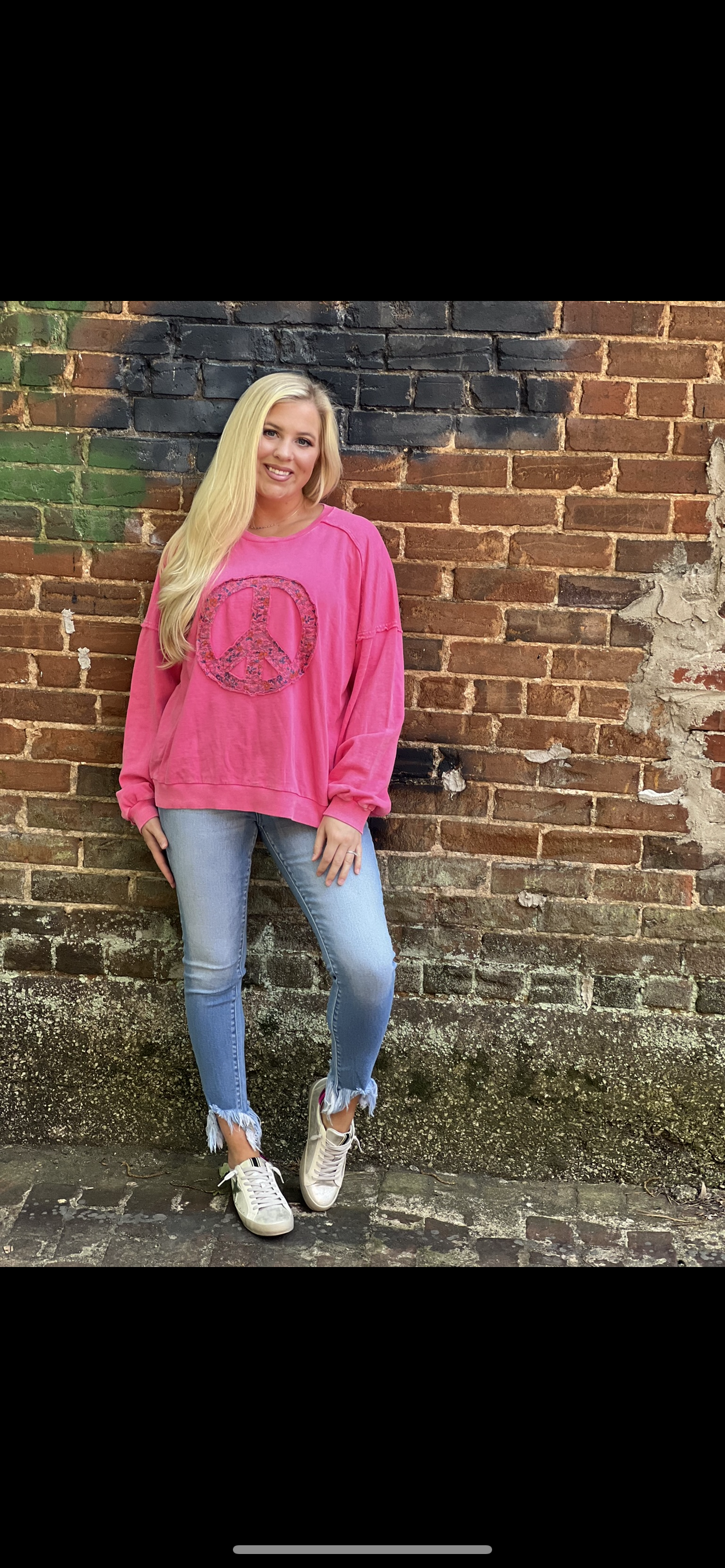 Vintage peace sweatshirts easel