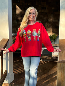 Bibi sequin nutcracker sweatshirt