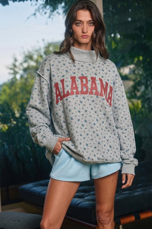 Alabama reversible mock neck sweatshirt Bucketlist