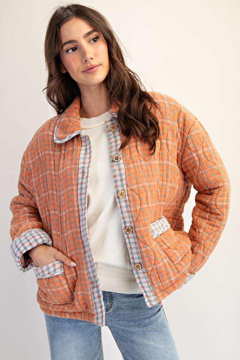 Easel quilted washed jacket