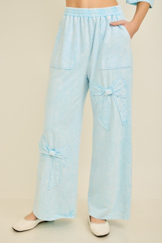 J her knit bow pants