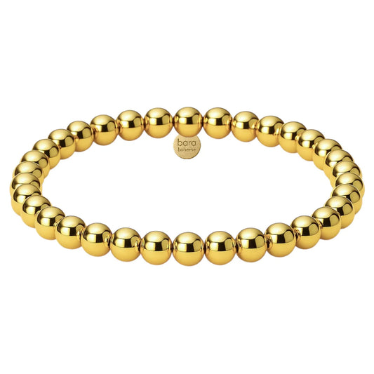 CLASSIC 6MM | GOLD FILLED BEADED BRACELET