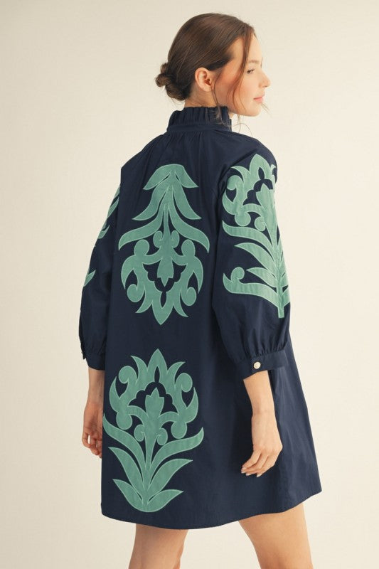 Jodifl appliqué shift dress