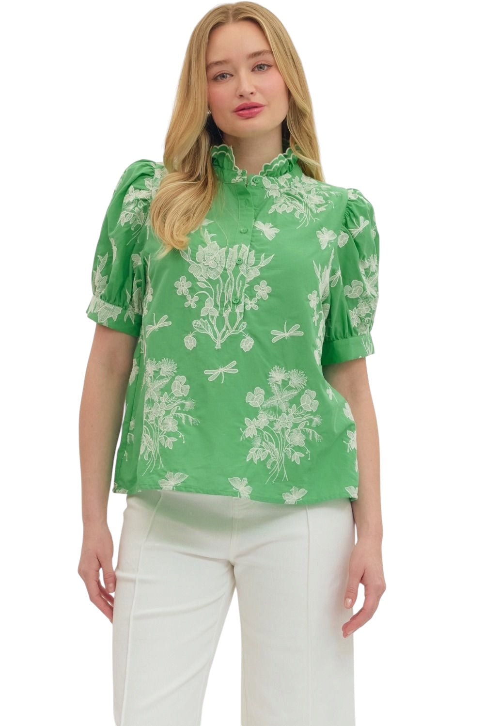 Entro eyelet top