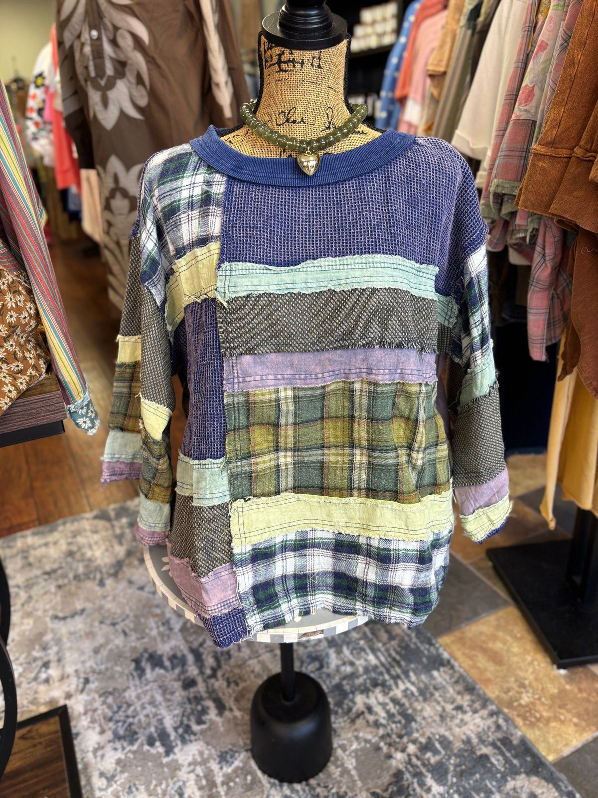 Oli and Hali Autumn breeze waffle knit pullover
