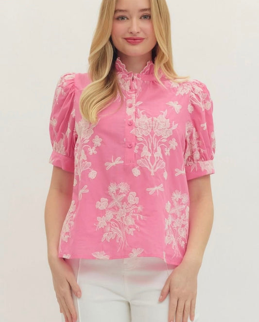 Entro eyelet top