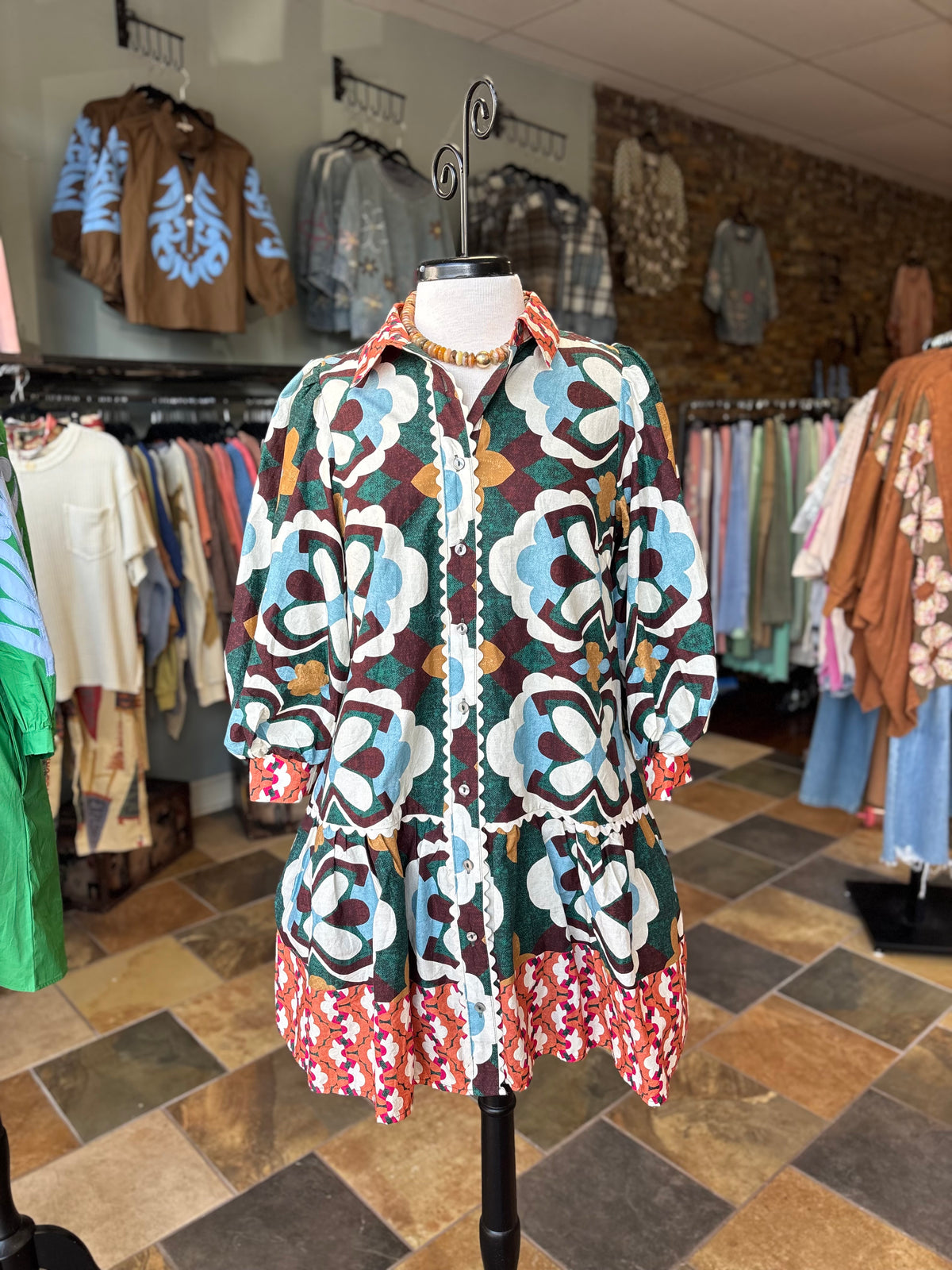 Jodifl patterned play shirt dress