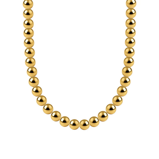 CLASSIC 5MM | GOLD FILLED BEADED NECKLACE