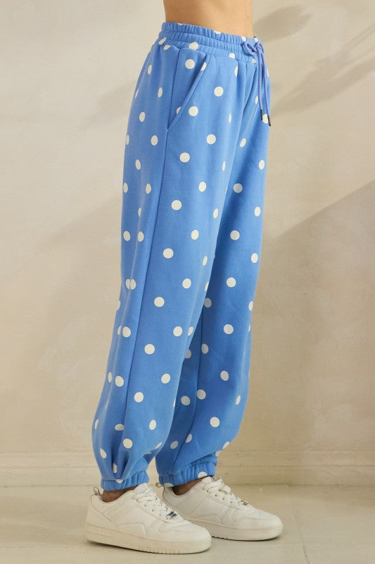 Veveret playful dot knit sweatsuits