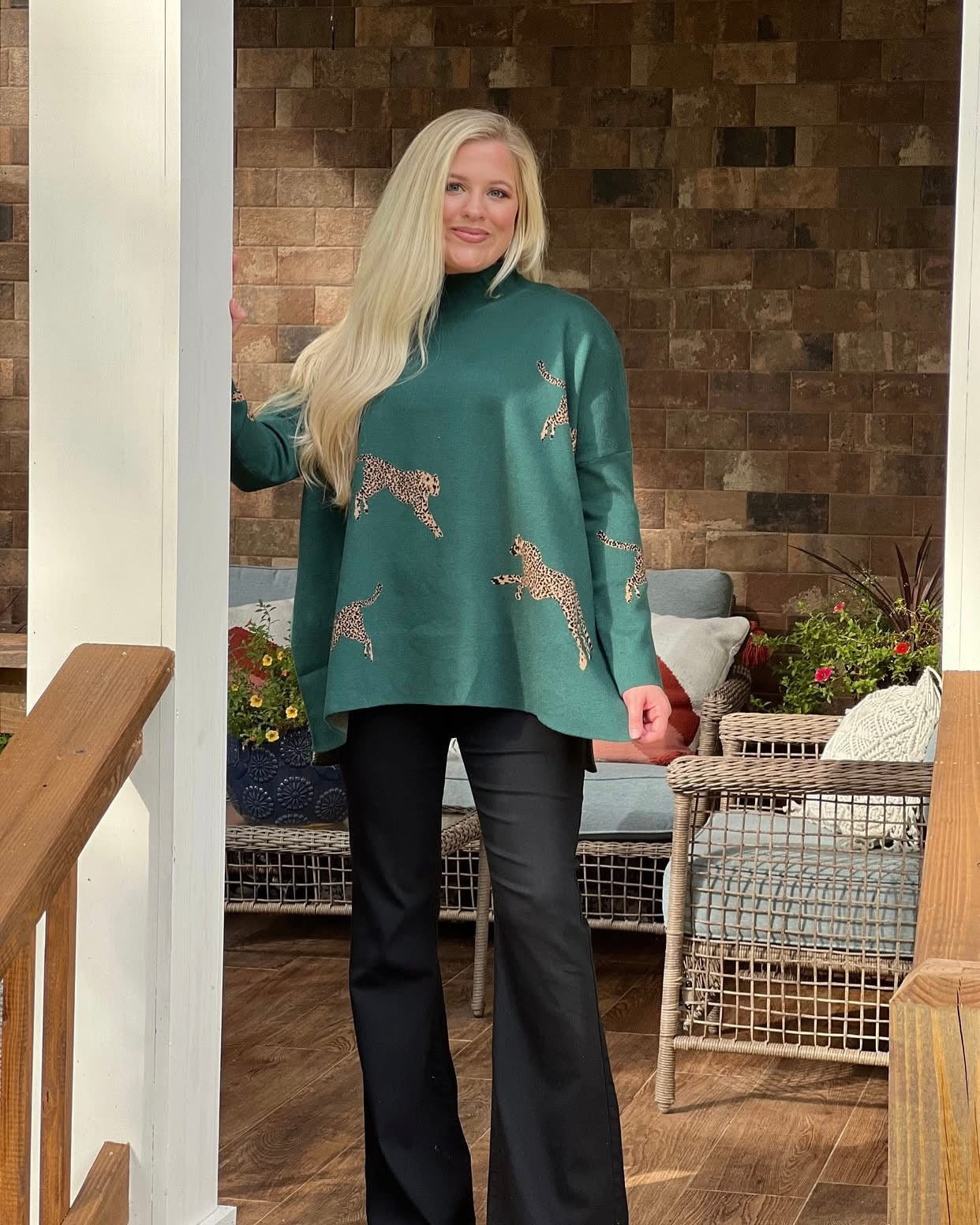 BLACK FRIDAY DEAL!!! Entro cheetah run wild sweater