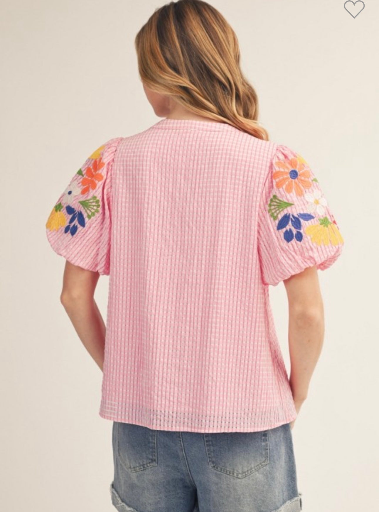 Jodifl gauze embroidered top