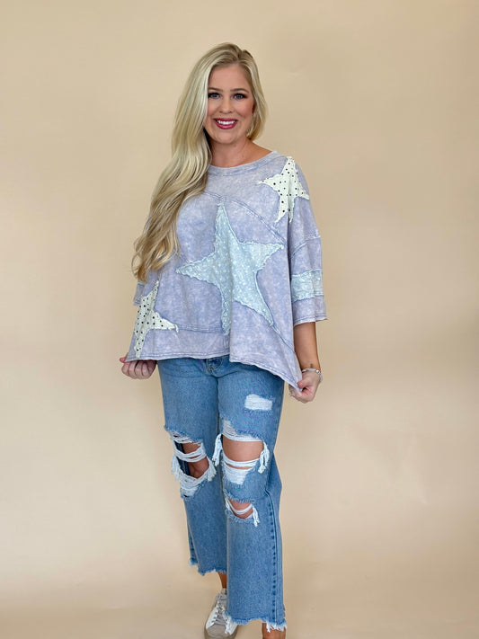 Oli and Hali mineral wash star top
