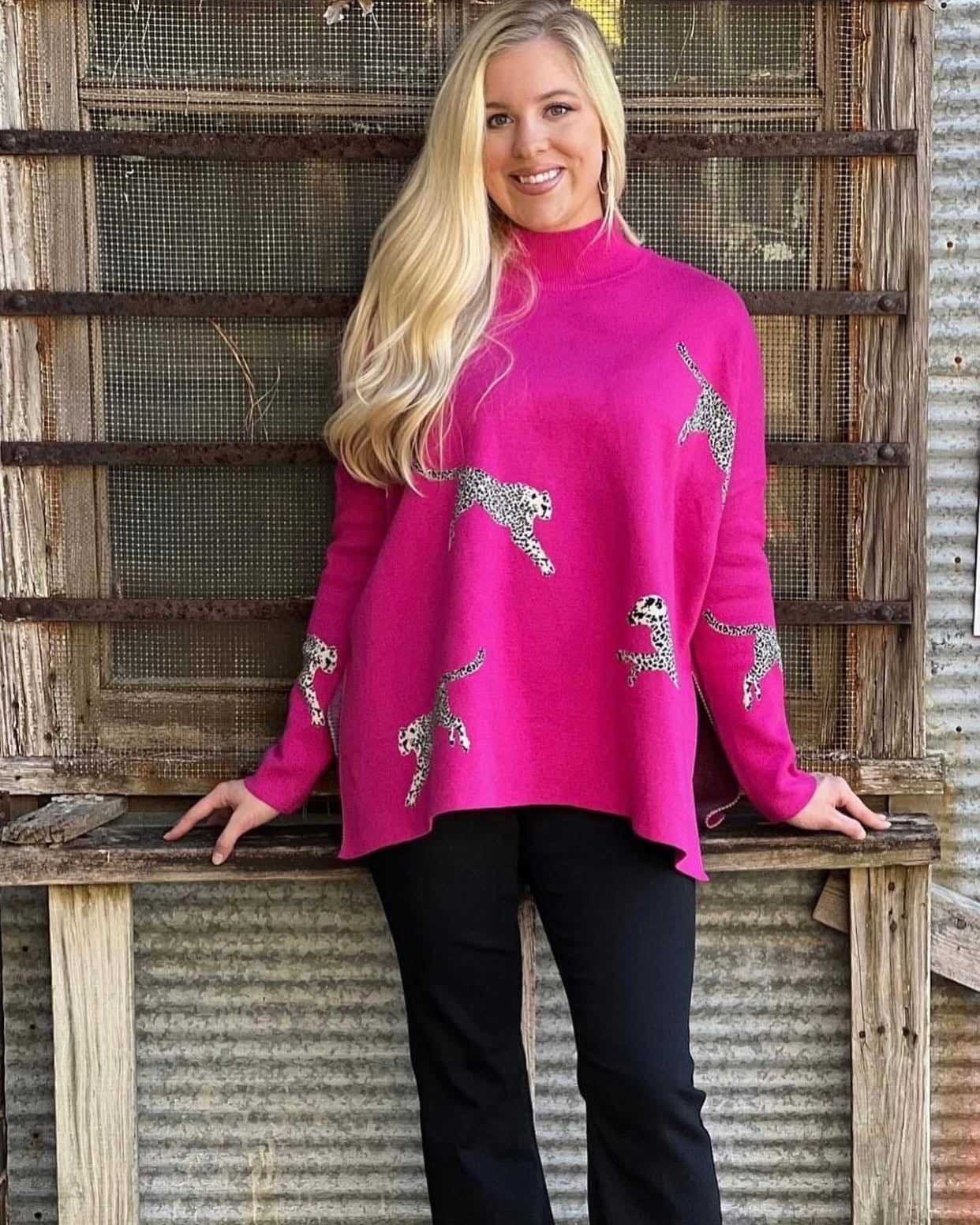 BLACK FRIDAY DEAL!!! Entro cheetah run wild sweater