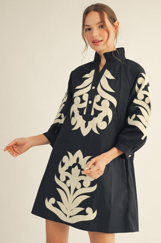 Jodifl appliqué shift dress