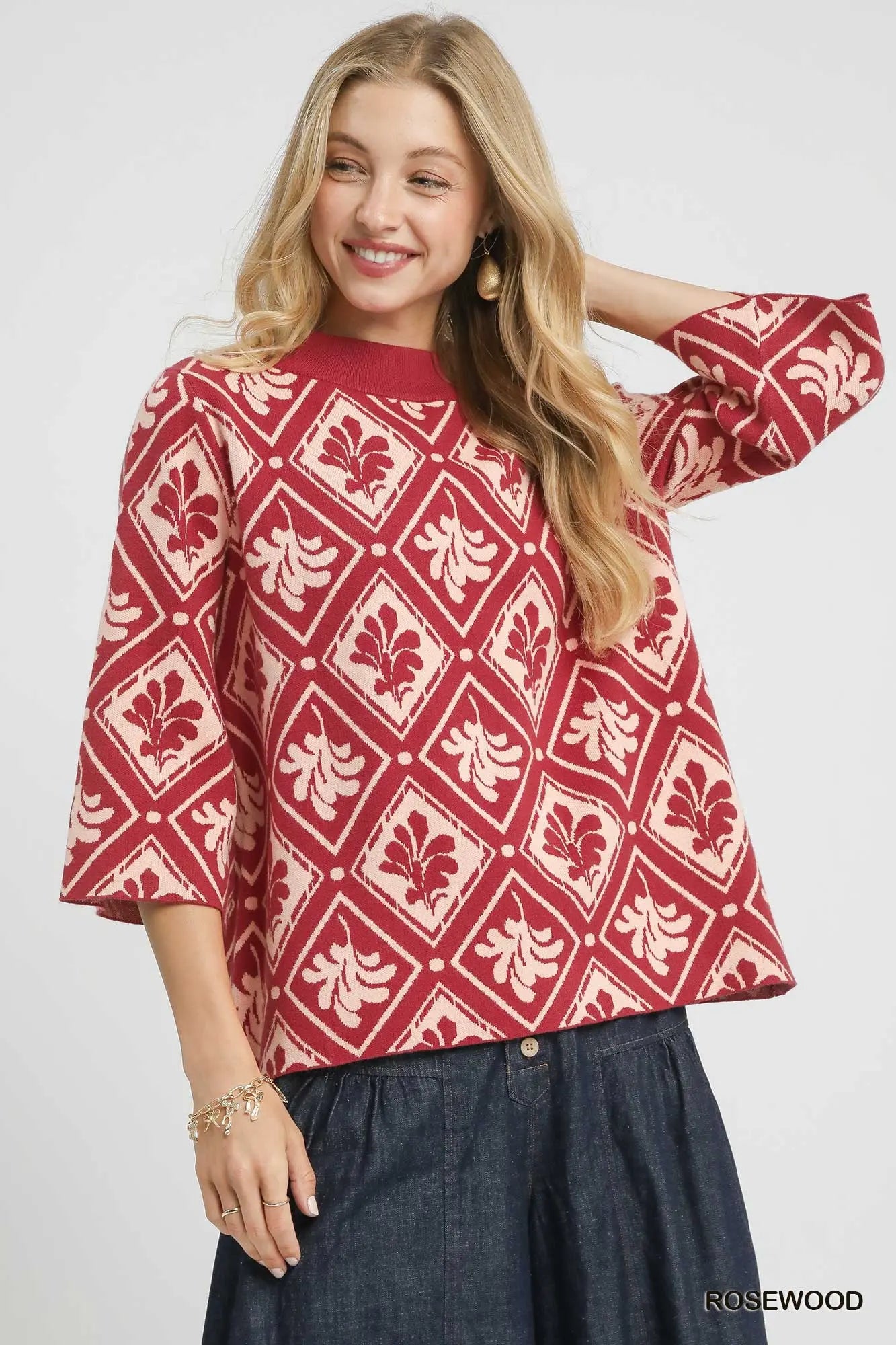 Umgee mock neck sweater