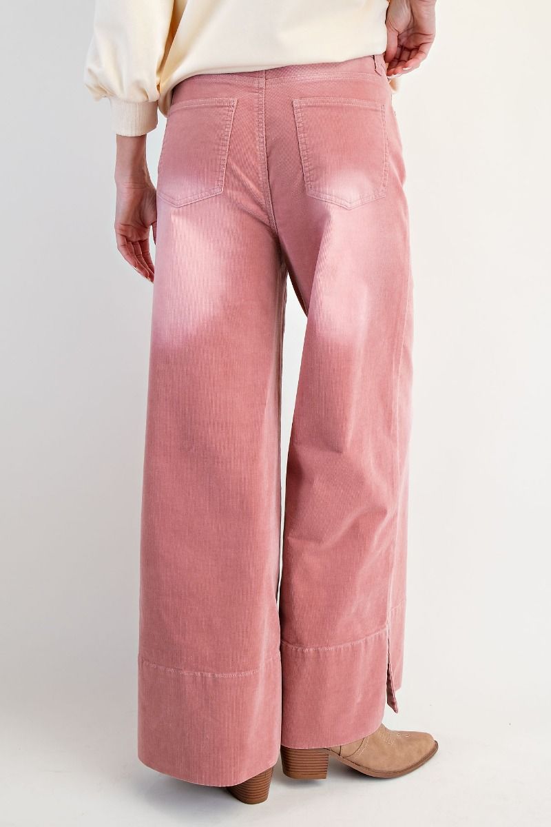 Easel corduroy wide leg pants