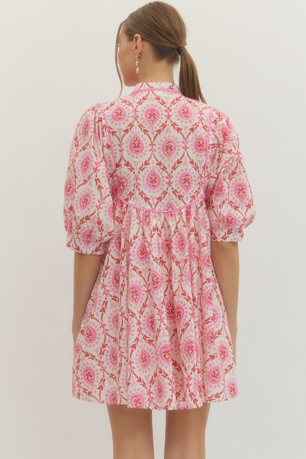 Entro embroidered detailed dress