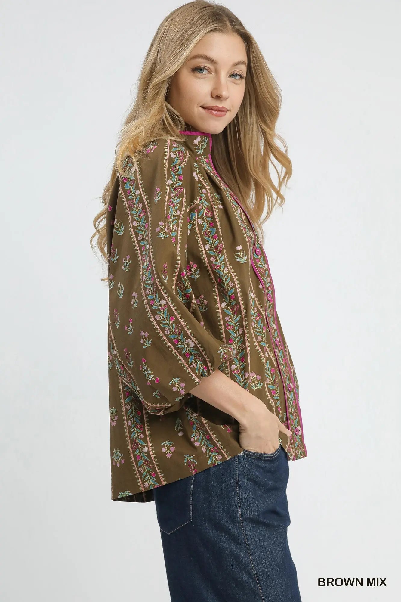 Umgee boho floral top
