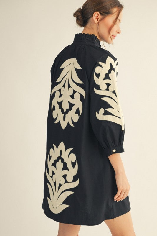 Jodifl appliqué shift dress