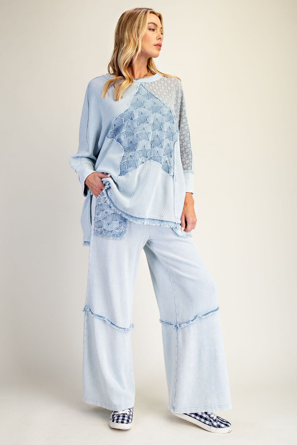 EASEL STAR PATCH MIX WASHED TERRY SETS – Bella Vita Unique Boutique